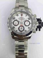 Swiss Grade 7750 Rolex Daytona Watch SS Silver Dial Arabic markers
